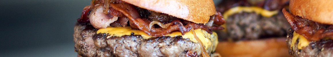 Eating Barbeque Burger Cafe at Bates City Cafe & Fun Center restaurant in Bates City, MO.